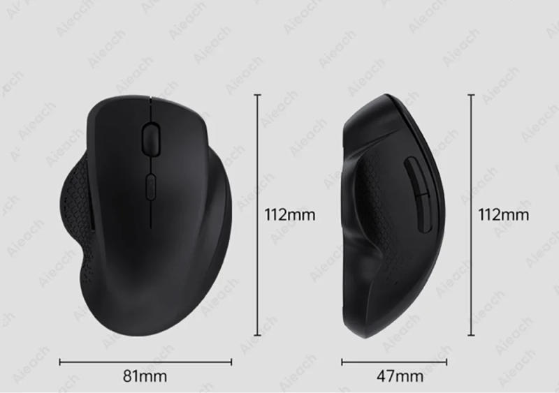 Description Picture 4 of itemRechargeable Ergonomic Mouse Wireless Bluetooth Mouse 2 Device Connection (Bluetooth or USB) For PC, Laptop, iPad, Mac Mice