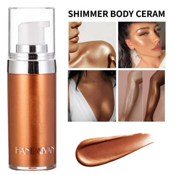 3D Highlighter Easy Coloring Face Body Contouring Makeup No Sticky Shimmer Liquid Long Lasting Brighten Modification Concealer