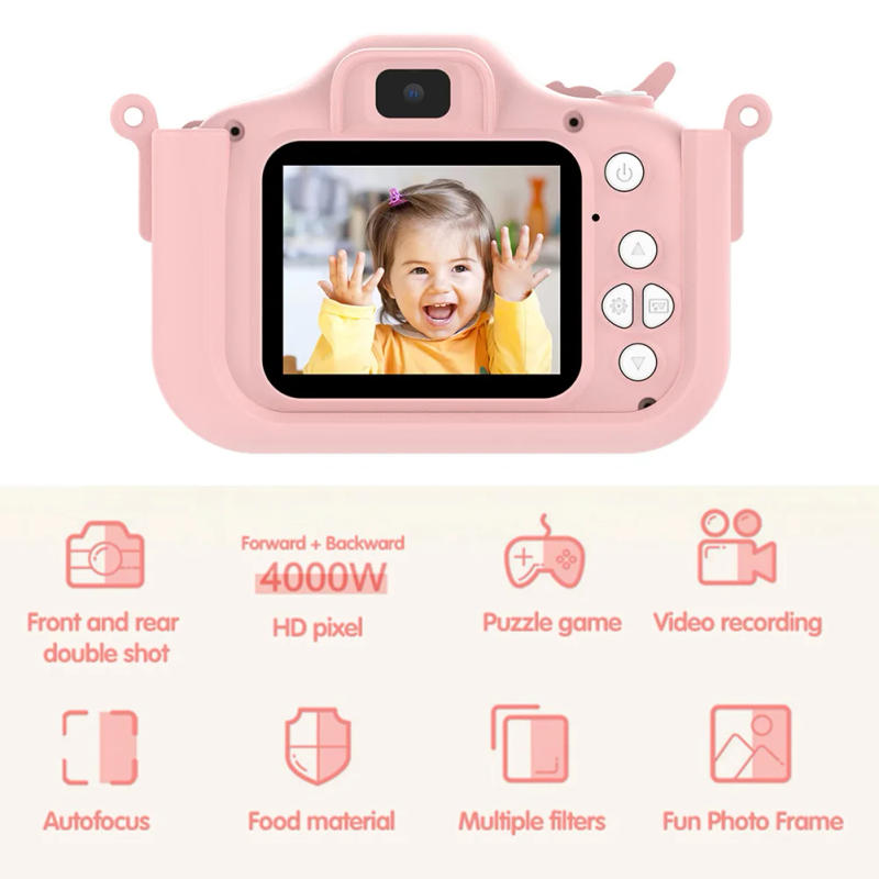 Description Picture 4 of itemKids Camera 4000W Children Camera 1080P HD 2.0 Inch Screen USB Rechargeable with 32GB Memory Card Kids Birthday Christmas Gifts