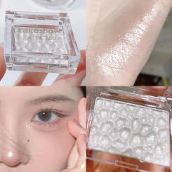 Ice Cubes Highlighter Makeup Palette Water-Light Pearl White Champagne Gold Jelly Gel Face Contour Brighten Eye Shadow Cosmetic