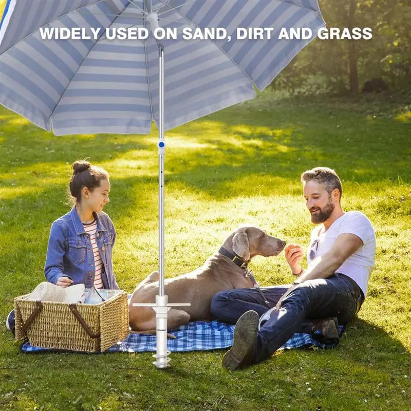Description Picture 4 of item2022 New Beach Umbrella Sand Anchor Plastic Camping Umbrella Stand Grassland Umbrella Anchor Vacation Essentials