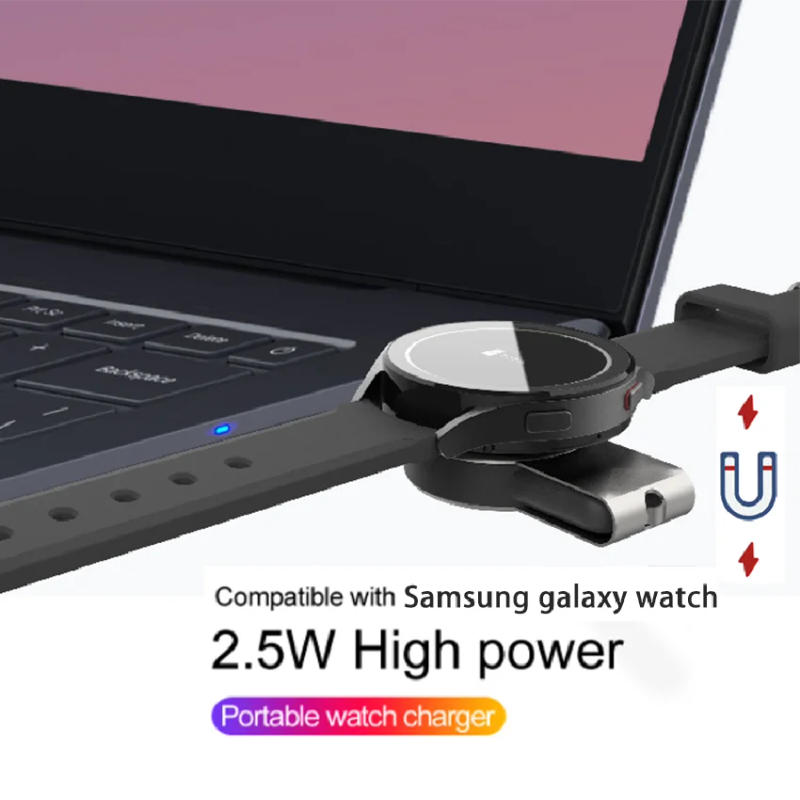 Description Picture 4 of itemMagnetic Wireless Charger For Samsung Galaxy Watch 5 Pro/5/4/3 Active 1 2 Apple Watch 8 7 6 USB USB-C Fast Charging Dock Station