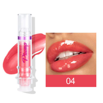 New 5ml Lip Plumping Gloss Mirror Water Lip Gloss Base Makeup Plump Serum Long Lasting Moisturizing Lip Plumper Supplies