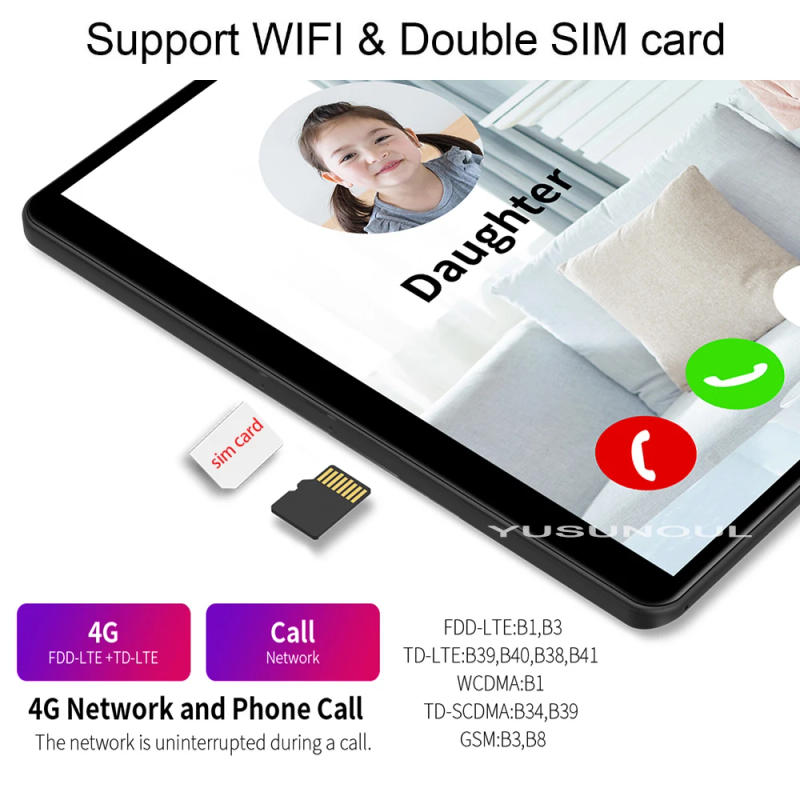 Description Picture 5 of itemHigh Defined Type-C Port 4G LTE 5G Wifi New Google Market 10 inch Tablet 1920*1200 IPS 8 Cores GPS Tablets 10 10.1