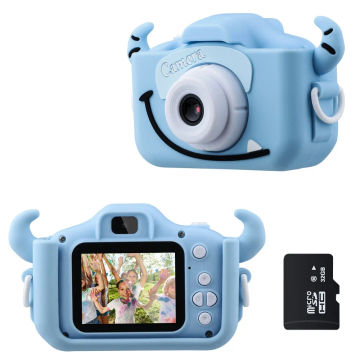 Children Camera Mini Educational Toys For Baby Birthday Gift Digital Camera 1080P 32G Card 2.0 Inches Projection Video Camera