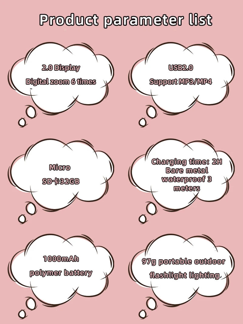 Description Picture 4 of itemWaterproof 1080P HD Screen Gaming Digital Camera Portable Seaside Diving Photography Toys Children's Camera