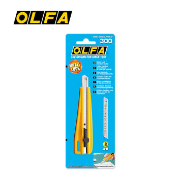 OLFA 300 Standard-Duty 9mm Wheel-Lock Utility Knife Cutter Genuine Japan