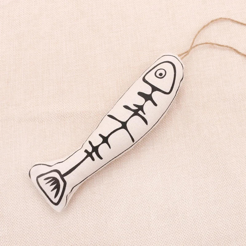 Description Picture 6 of itemCat funny cat stick chews hanging cage self-hey to relieve boring paper sound catnip cotton fish cat toy Kitten interactive Toys