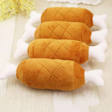 Dog Toys Funny Chicken Legs Plush Squeaky Toy for Dogs Cats Pets Play Chews Toys