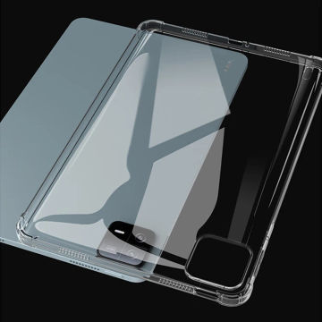 AJIUYU Case For Xiaomi Pad 6 Pro 11 inch Tablet MiPad 5 Cover Transparent TPU Silicone Soft Shell Four Corner Airbag Anti Drop