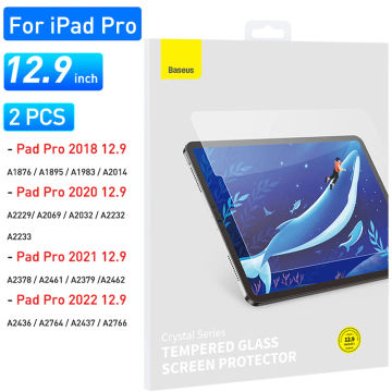 Baseus 2Pcs 0.3mm HD Tempered Glass Film For iPad mini 6 Full Cover Screen Protector For iPad Pro Air 4 5 Glass For iPad 8 9 Pad
