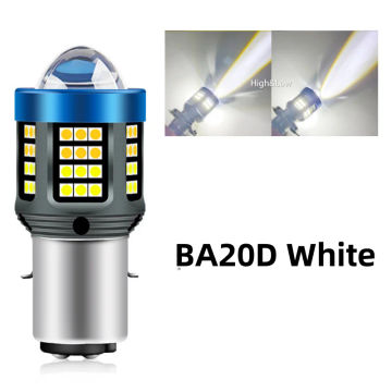 20000Lm H4 LED Moto H6 BA20D P15D LED Motorcycle Headlight Bulbs Angel Devil Eye Lens White Yellow Hi Lo Lamp Scooter Accessorie