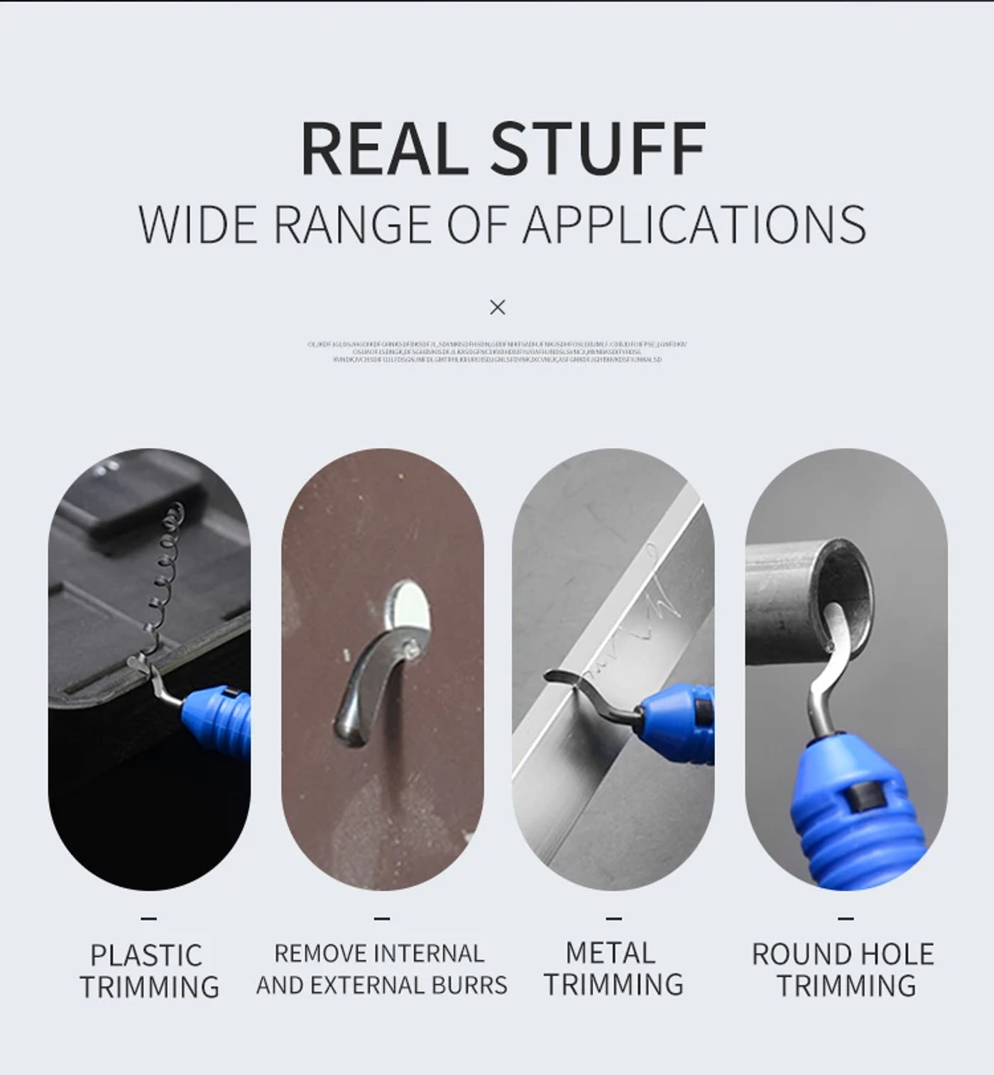 Description Picture 4 of itemTrimming knife Scraper Deburring Cutter Set Burr Remover for Wood Plastic Aluminum Steel 3D Printer Filament Model NB1100 BS1010