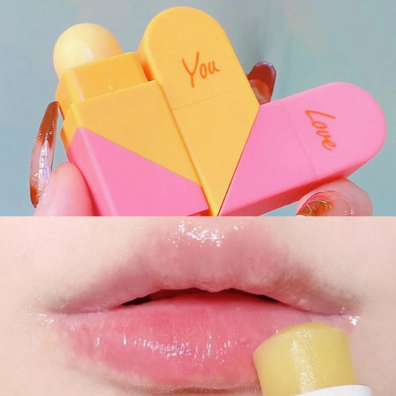 Description Picture 4 of itemLove Double Head Lip Balm Lipstick Base Fruit Flavor Lip Oil Moisturizing Transparent Lipgloss Long Lasting Hydrating Lip Care