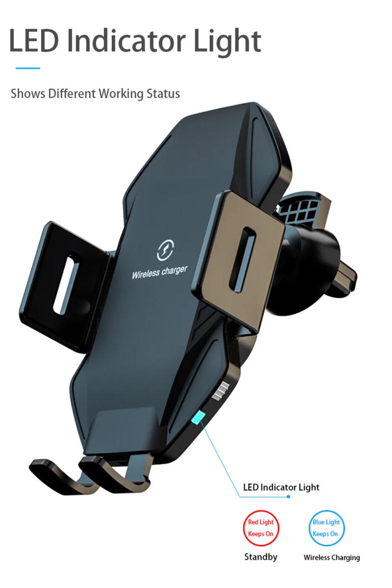 Description Picture 6 of item15W Fast Car Wireless Charging Stand for DOOGEE S99 S100 Car Phone Holder Qi Wireless Charger Pad for Doogee S100 S99