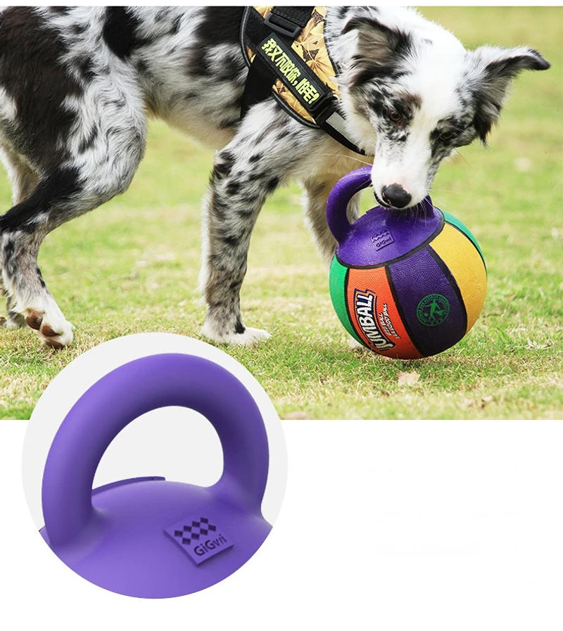 Description Picture 5 of itemNew Dog Toy Ball Rubber Handle Interactive Training Ball Juguetes Para Perro Medium and Large Dog Pet Supplies