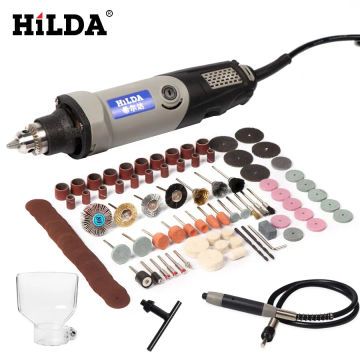 HILDA Electric Drill Rotary Tool Electric Tools Variable Speed 400W Mini Drill 6 Position Rotary Tools Mini Grinding Machine