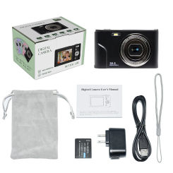 Digital Camera 1080P FHD Mini 36MP LCD Screen Rechargeable Compact Camera with 16X Digital Zoom YouTube Vlogging for Kids,Adult