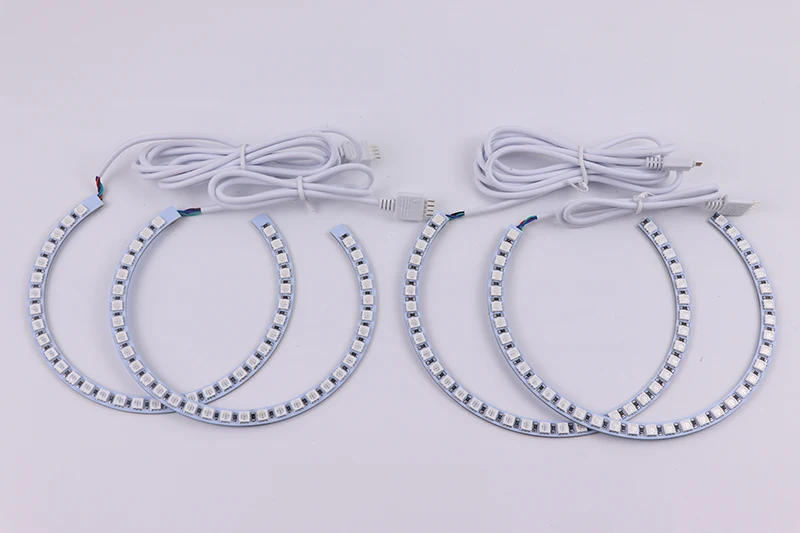 Description Picture 5 of itemMulti-Color RGB LED Angel Eye Halo Rings light For BMW 7 Series E38 740i 740iL 750i 750iL 730d 740d 728i 1995-01 XENON headlight