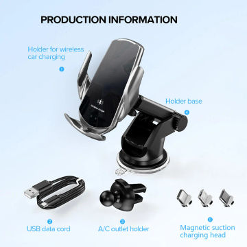 30W Car Wireless Charger Magnetic Automatic Mount Phone Holder For iPhone 15 14 Samsung Xiaomi Infrared Induction Fast Charging