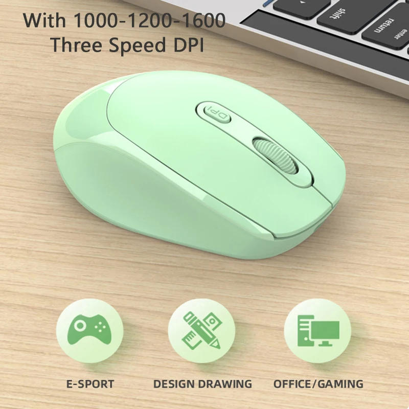 Description Picture 5 of item2.4GHz Wireless Mouse Optical Mice with USB Receiver 1600DPI 4 Buttons Mouse For Pad Computer PC Laptop Accessories Mouse Gamer