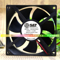 New FanSEH8025B2A 8025 Double Ball 8CM Chassis Power Fan 24V 0.25A Cooling Fan