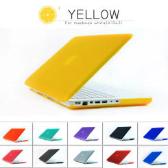 New Rubberized Frosted Matte Cover Case Sleeve For Apple Macbook White MC516 MC207 A1342 Laptop Bag Free Keyboard Cover