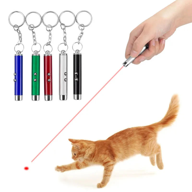 Description Picture 2 of itemPet Cat Toy Red Cat Dog Fun Pointer Red Light Cat Pet Toys Chase Training 2-In-1 LED Pointer LED Training Torch Cat Accessories