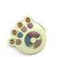 Paw print green