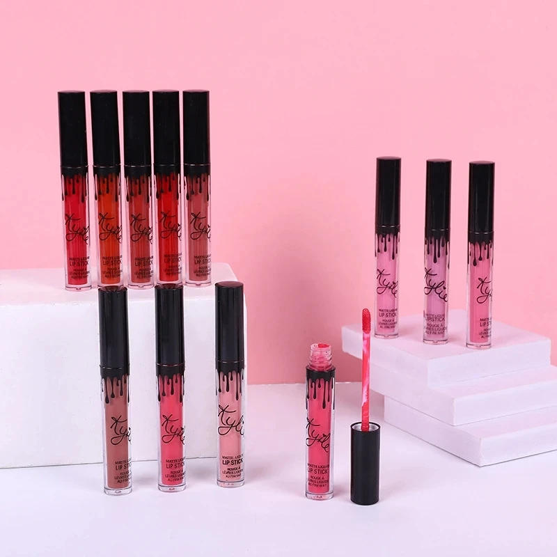 Description Picture 5 of itemMakeup 12pcs Kylie Matte Lip Gloss Set Waterproof Long Lasting Moisturizing Lipstick Tubes Women Lip Tint Coametic