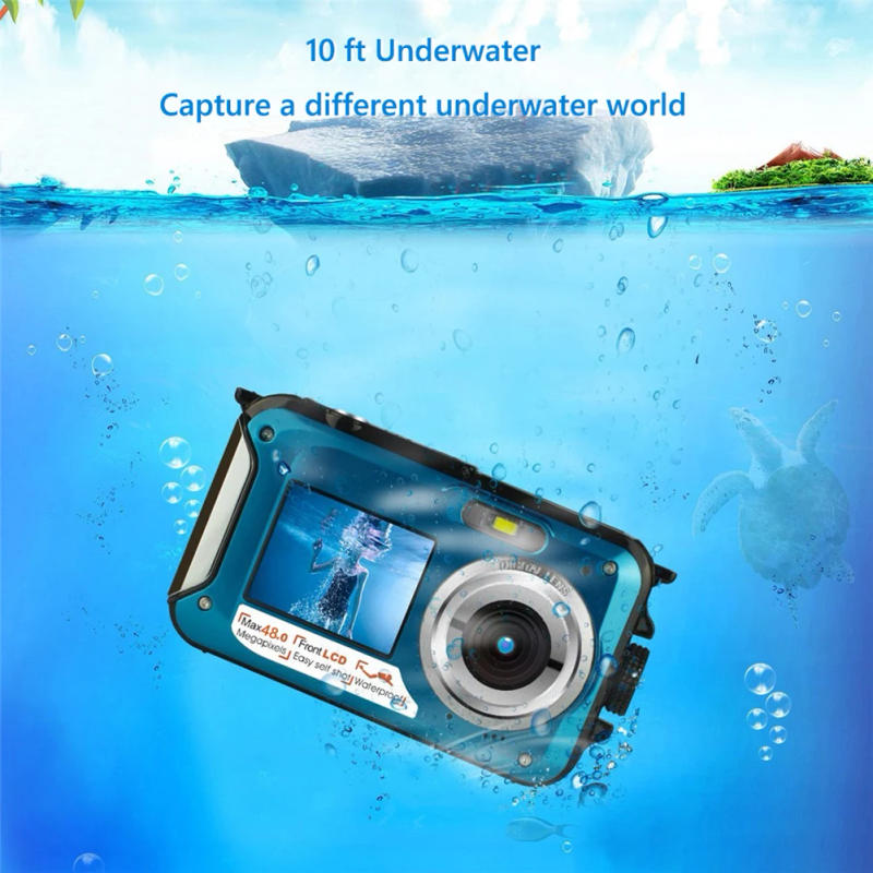 Description Picture 5 of itemUnderwater Camera 48MP UHD Video Recorder IPS Dual Screen 4K/30FPS Photo Camera Anti Shake Face Detection Autofocus