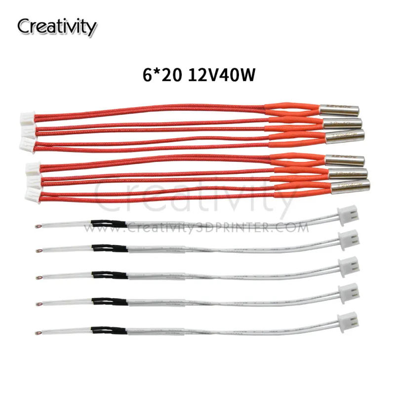 Description Picture 4 of itemCartridge heater 12V/24V 40W + NTC3950 thermistor kit for I3 Mega ,Chiron ,4max pro, Predator 3D printer V5 Hotend