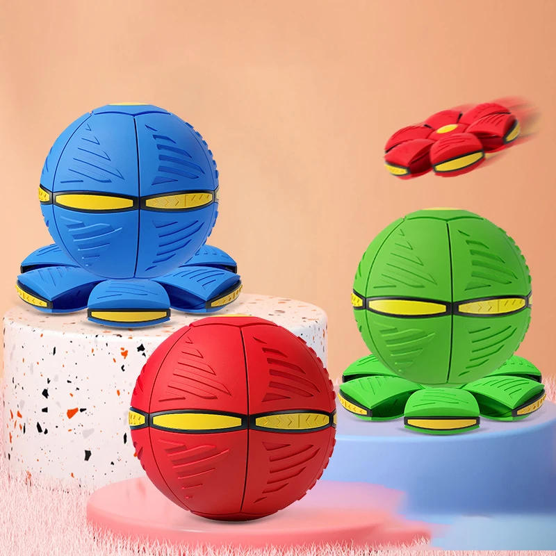 Description Picture 6 of itemInteractive Flying Saucer Ball Dog Toys Funny Pet Toy Flying Saucer Outdoor Dog Training Toy Dogs Accessoires