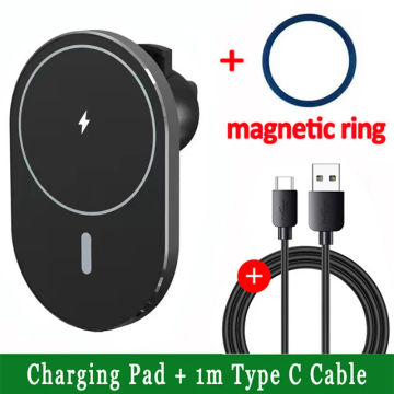 NEW 30W Magnetic Car Wireless Chargers Air Vent Phone Holder for iphone 14 13 12 Pro Max Macsafe Charger Fast Charging Station