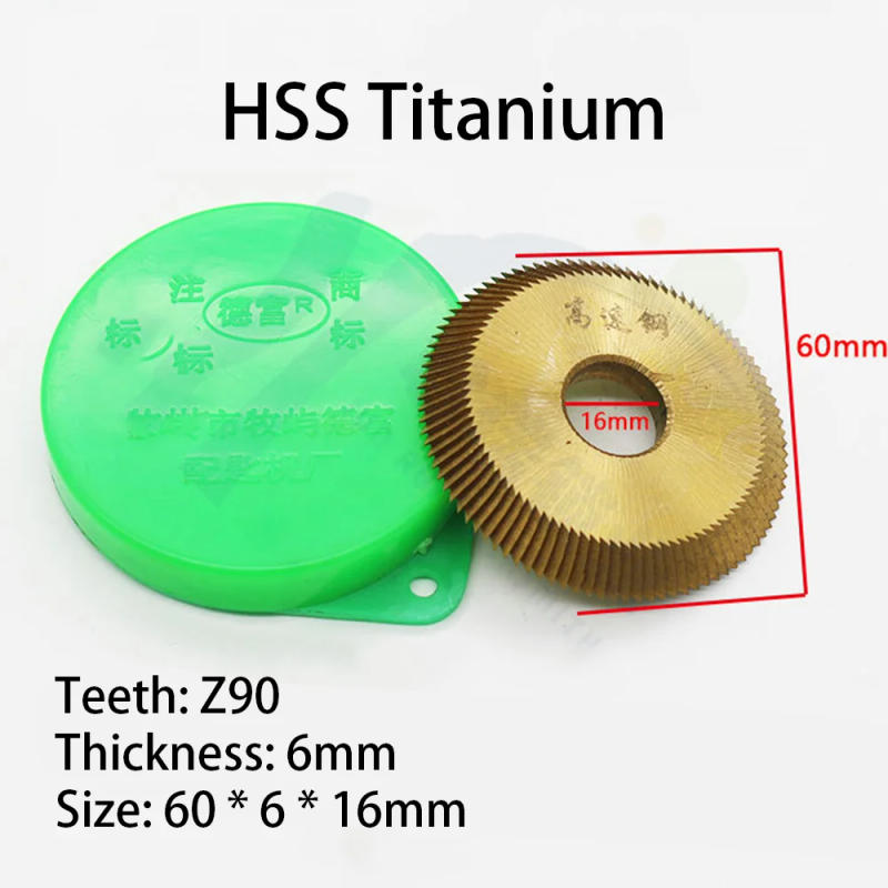 Description Picture 4 of itemCHKJ 60x6x16mm 90Teeth HSS Key Machine Cutter Key Copy Machine Saw Blade Fit on 238BS 2AS Machine for Making Keys