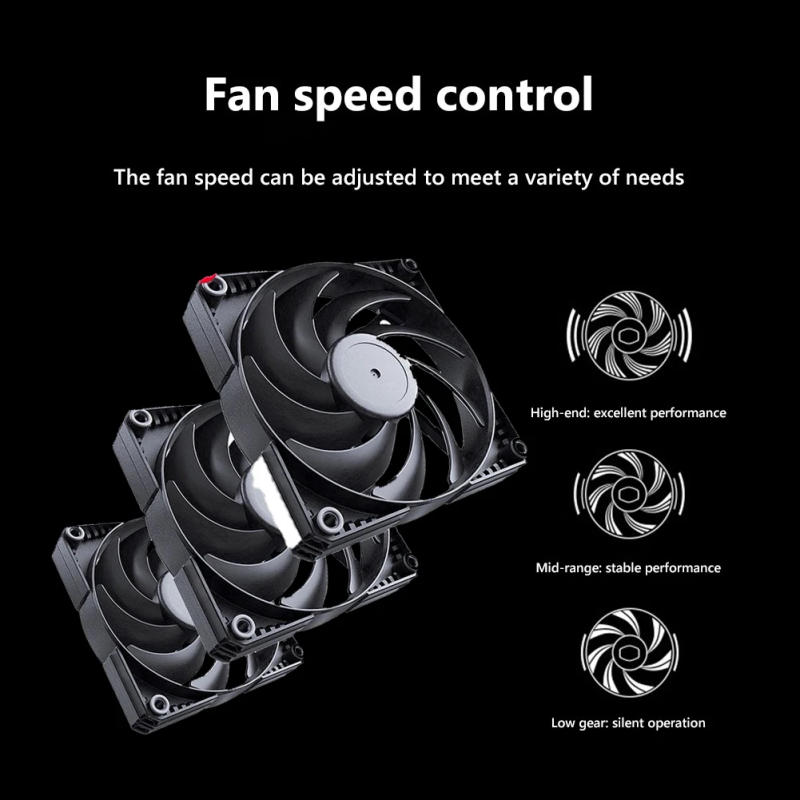 Description Picture 5 of item3/2/1pcs PHANTEKS 4-Pin PWM PC Case Cooling Fan Hydraulic Bearing Radiator CPU Cooler Fan for Computer Case Radiator CPU Cooler