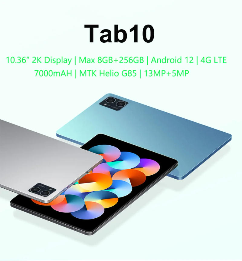 Description Picture 3 of itemGlobal Version Nenmone Pad 10.36 Inch 4G Tablet 2 In 1 Android 12 256GB MediaTek Helio G85 2K Display 13MP 7000mAh Battery