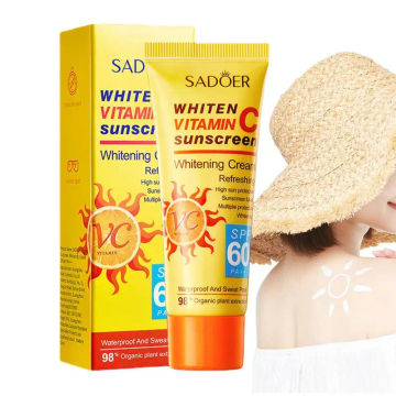 SPF60+ PA+++ Sunscreen Cream For Face 40g UVA/UVB Sun Protection Sun Screen Lotion Sun Block Girls Korean Skin Care Products