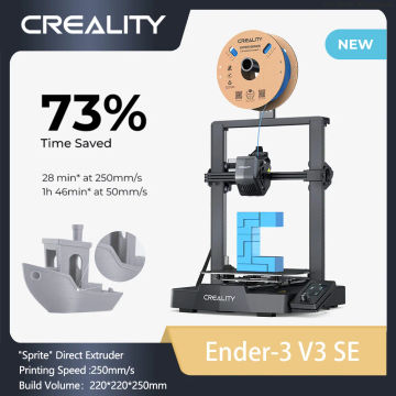 Creality Ender-3 V3 SE 3D Printer Sprite Direct Extrusion 250mm/S Faster Printing Speed Dual Z-Axis IU Display CR Touch