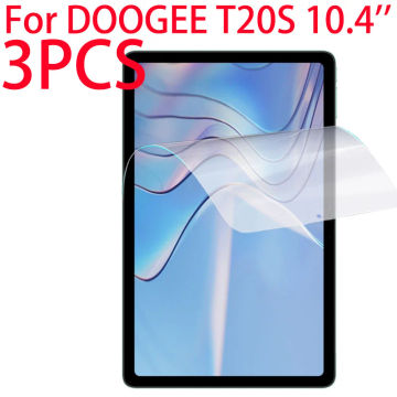 3 Packs PET Soft Film Screen Protector For DOOGEE T20S 10.4 inch 2023 Tablet Protective Film