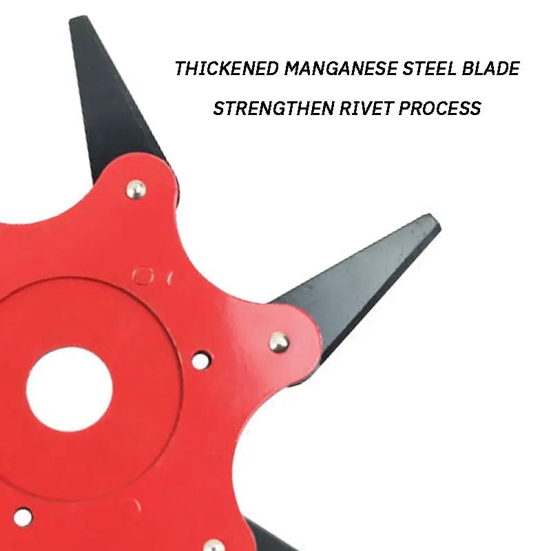 Description Picture 5 of itemSix Blade Mowing Head Grass Head Durable Steel Thickened Garden Weeding Head Brush Cutter Weeding General Accessories 1pc