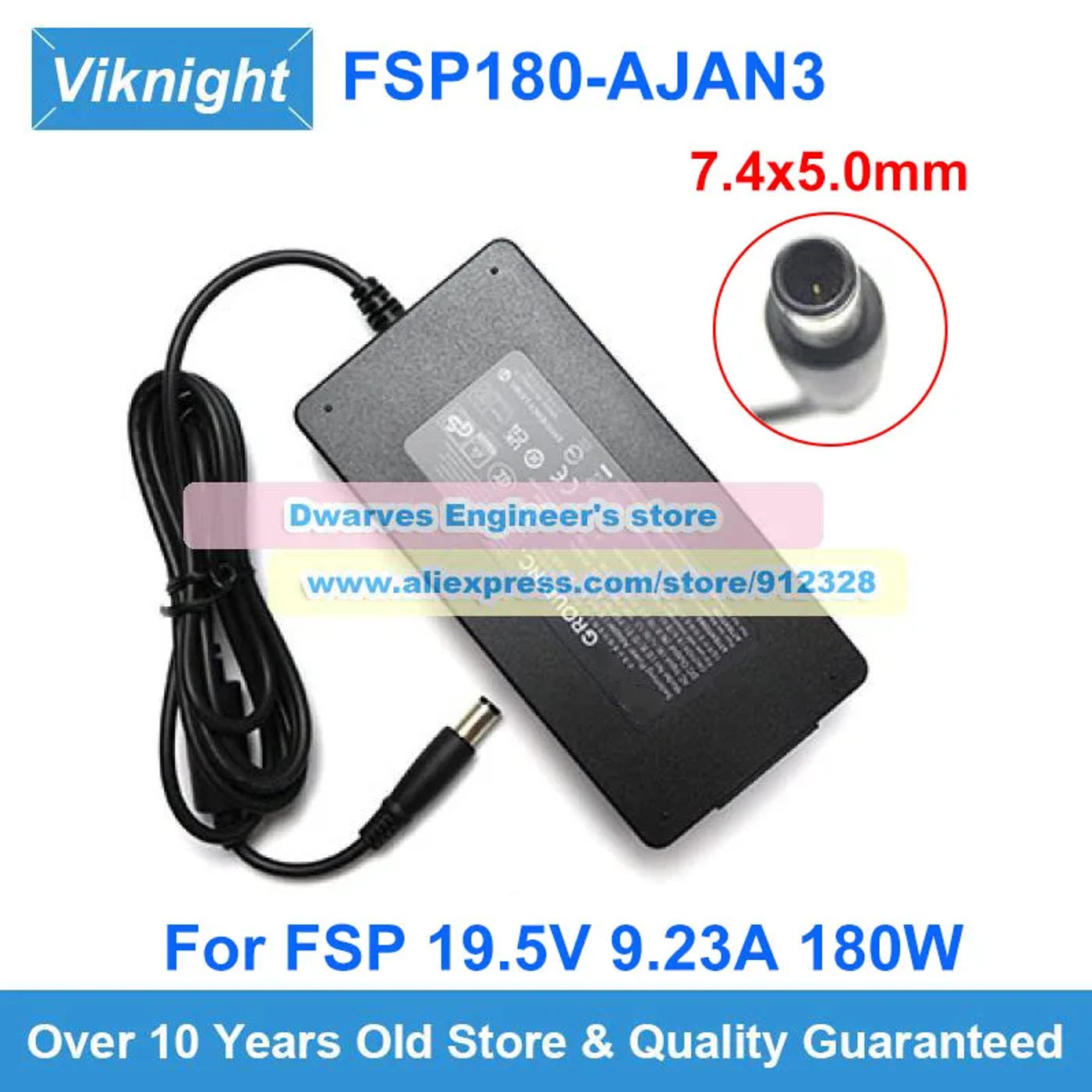 Description Picture 2 of itemOriginal 19.5V 9.23A 180W AC ADAPTER FSP180-AJAN3 Laptop Charger For Fsp Switching Power Adapter 7.4x5.0mm FSP180AJAN3