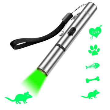LED Light Cat Toy Laser Multifunctional Tease Cats Visible Light Slide Control Projector Funny Interactive Pet Training Supplies