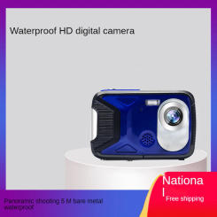 ELRVIKE HD1080P HD Waterproof Digital Camera Bare Metal Diving Camera 2.8 Inch Color Screen Panoramic Video