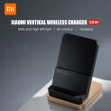 NEW Xiaomi 55W Wireless Charger Vertical Quick Charger Air-cooled Wireless Charging Support Fast Charger For Xiaomi 10 Pro