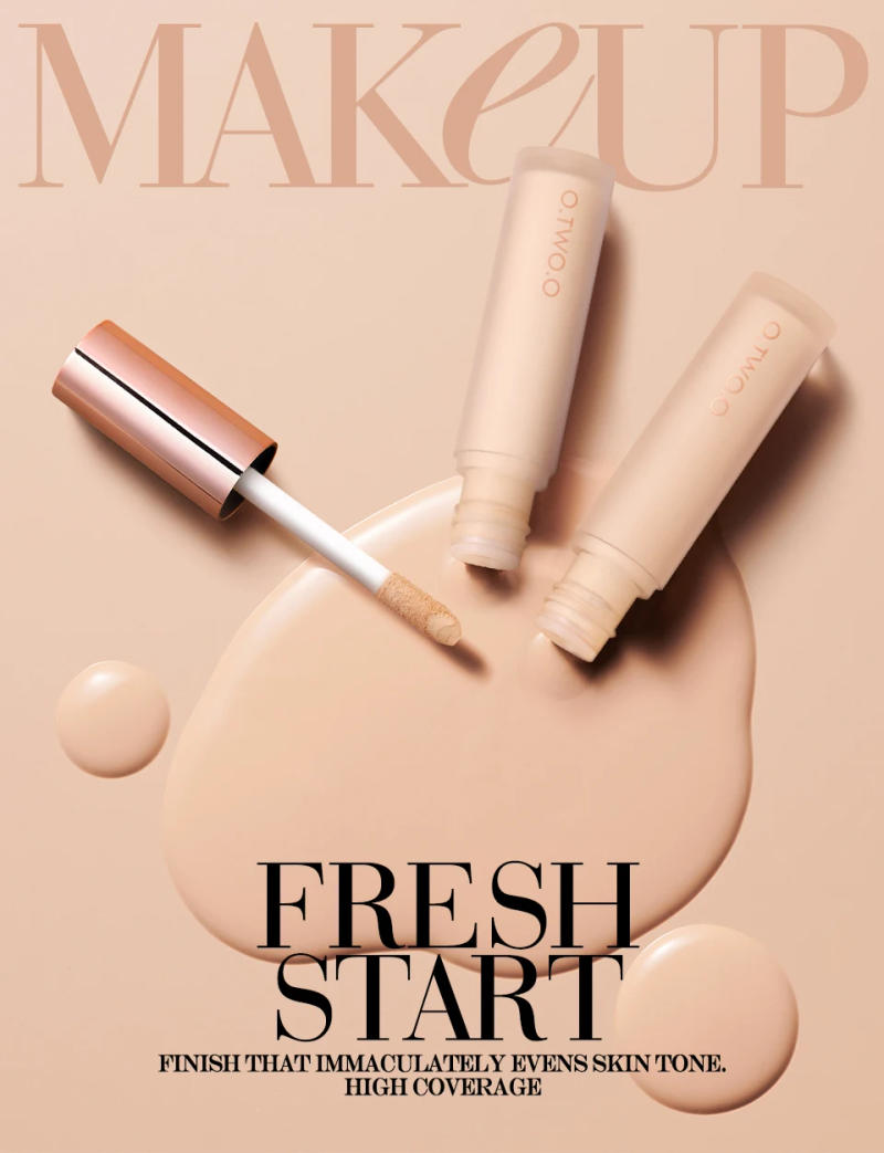 Description Picture 2 of itemO.TWO.O Liquid Concealer Cream Waterproof Full Coverage Concealer Long Lasting Face Scars Acne Cover Smooth Moisturizing Makeup