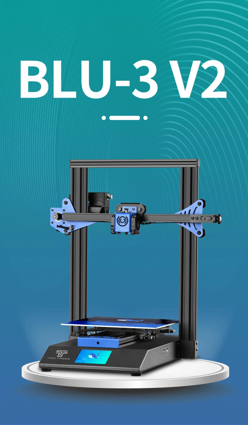 Description Picture 2 of itemTWOTREES Blu3-V2 3d printer 230*230*280mm 3d printing machine DIY 3d printer machine Blu5 impresora 3d