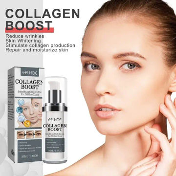 Women Collagen Boost Anti-Aging Serum Collagen Booster for Face with Hyaluronic Acid Unisex Collagen Facial Cream