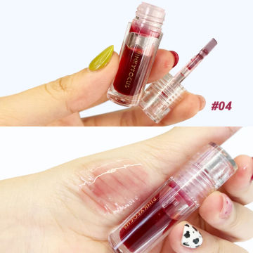 Mirror Water Lip Gloss Lip Glaze Transparent Glass Lip Oil Liquid Lipstick Lipgloss Moisturizing Natural High Gloss Lip Oil Care