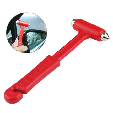 Emergency Escape Tool Car Self-Help Escape Hammer Fire Emergency Window Breaker Knocking Glass Artifact Car Rescue Red Hammer